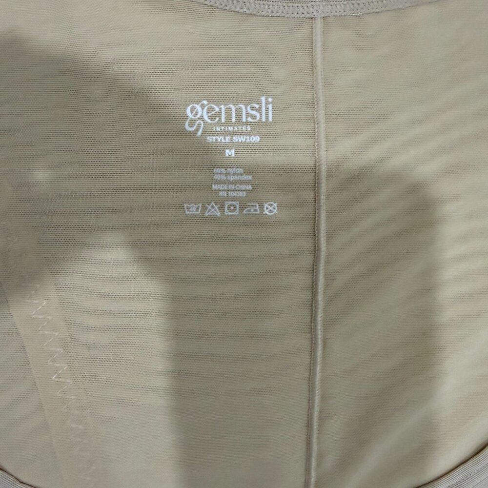 GEMSLI Open-Bust Bodysuit – Beige – Size Medium